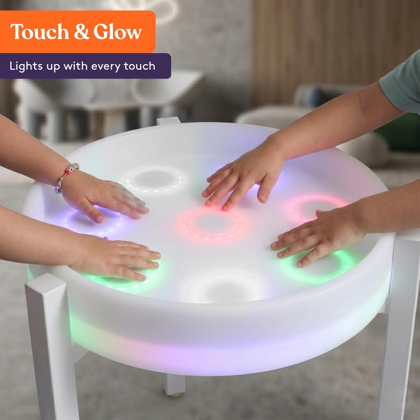 Glow-in-the-dark table set