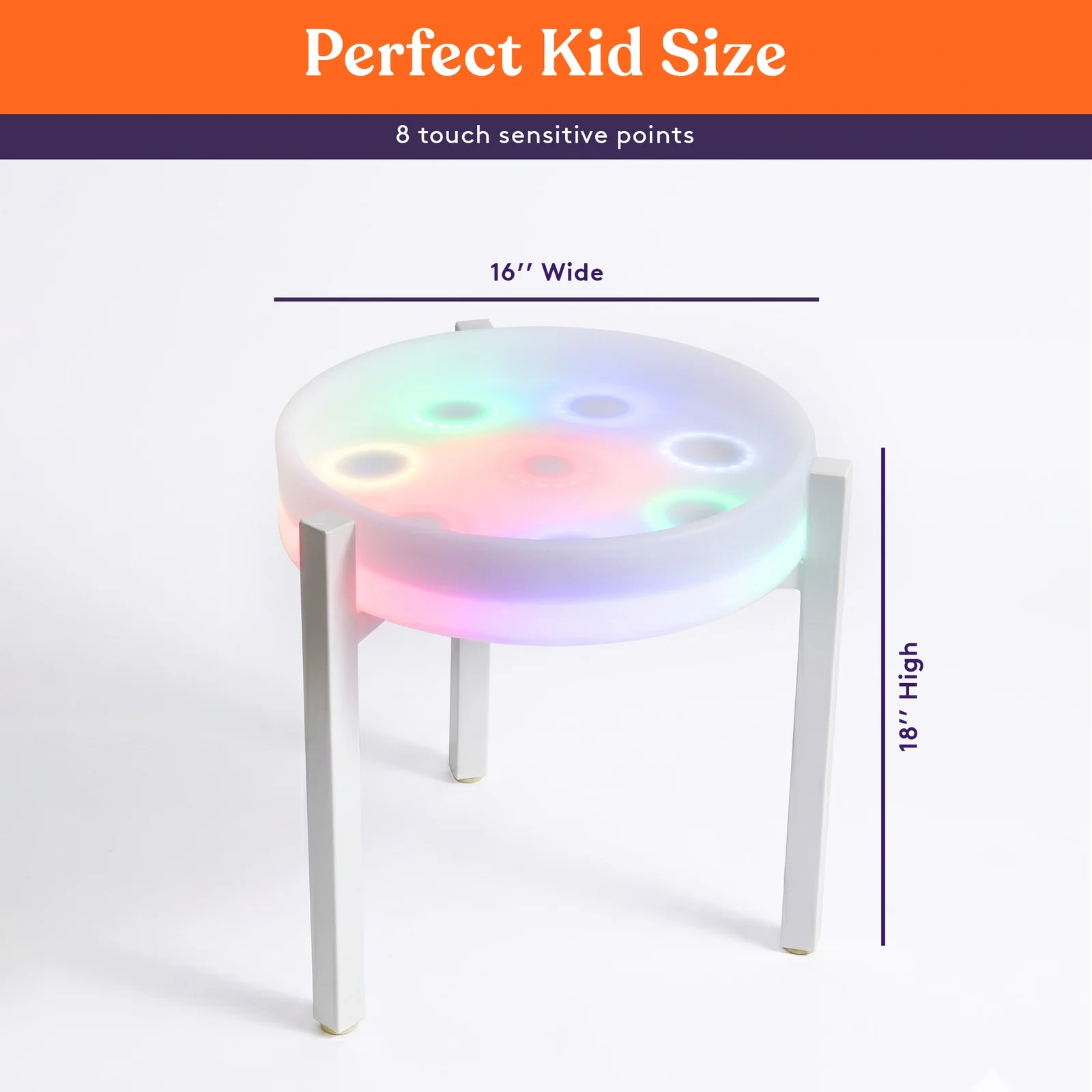 Glow-in-the-dark table set