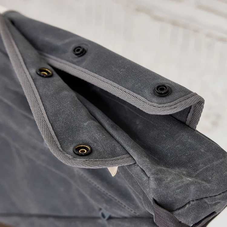 2-in-1 Waxed Canvas Bike Frame Bag & Sling Bag – Water-Resistant Top Tube Pouch with Adjustable Strap for Cycling & Daily Commute
