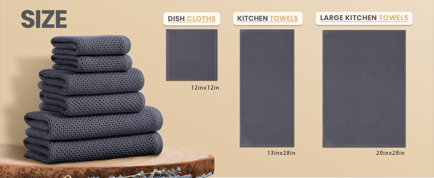 kitchen towel size