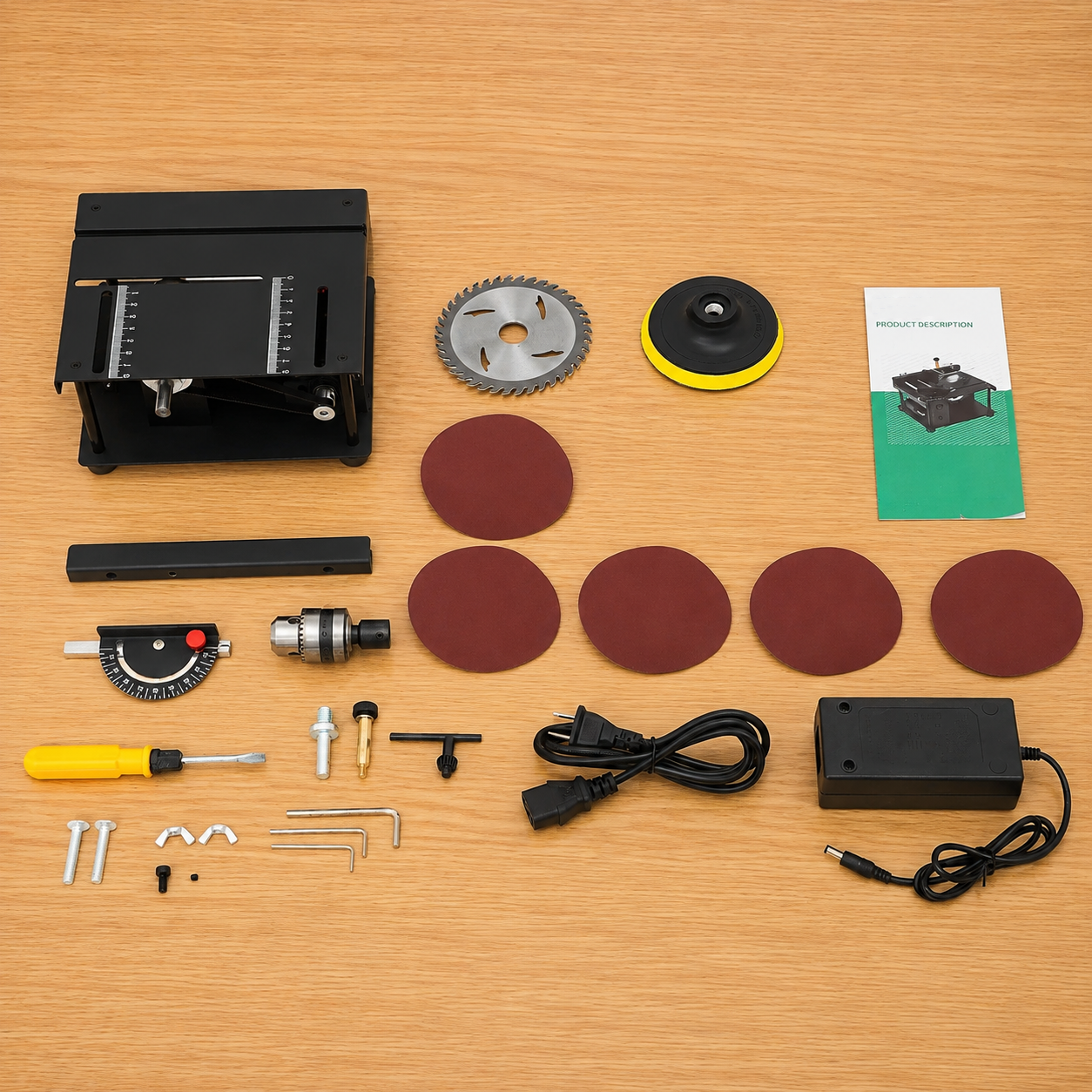 Desktop Precision Table Saw for DIY Makers and Woodworking Enthusiasts