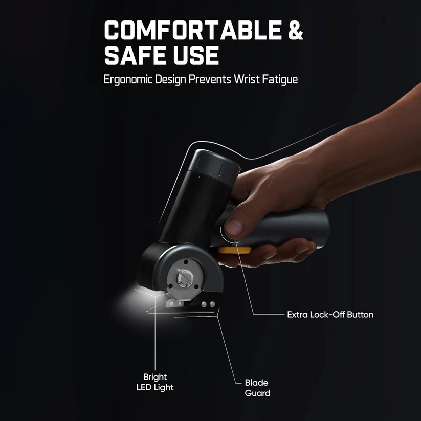 Cordless Electric Cutting Scissors with LED Display