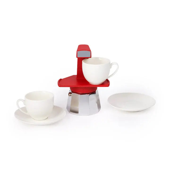 Dual Cup Italian Stove Top Espresso Maker Set