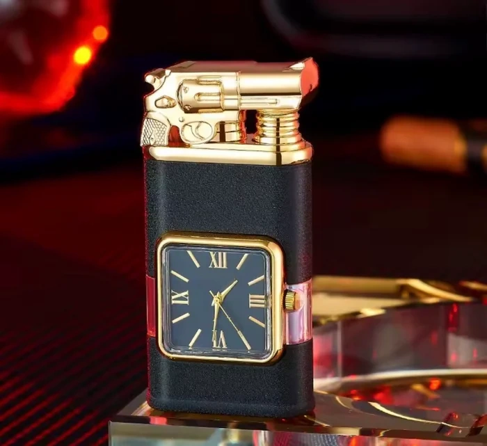 Fashionable Multi-Functional Double Fire Inflatable Lighter