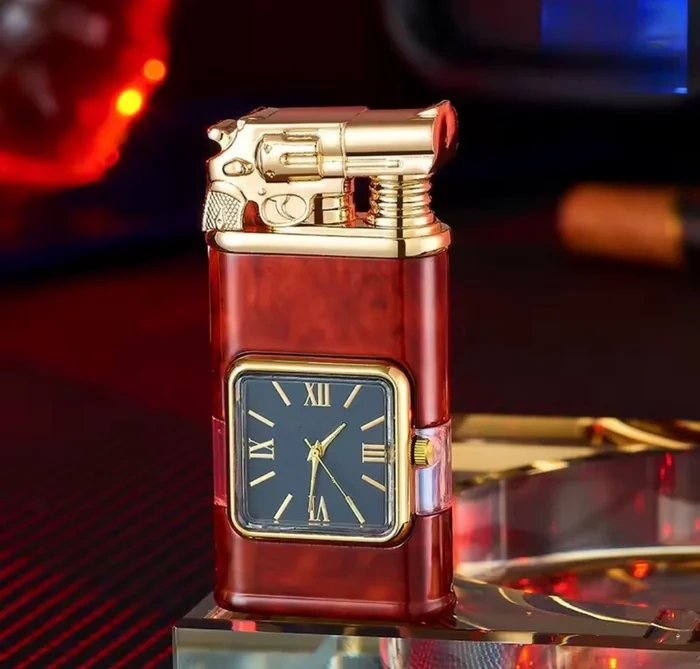 Fashionable Multi-Functional Double Fire Inflatable Lighter