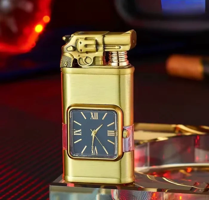 Fashionable Multi-Functional Double Fire Inflatable Lighter