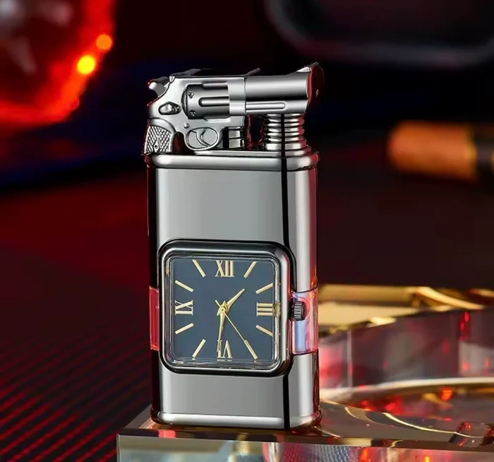 Fashionable Multi-Functional Double Fire Inflatable Lighter