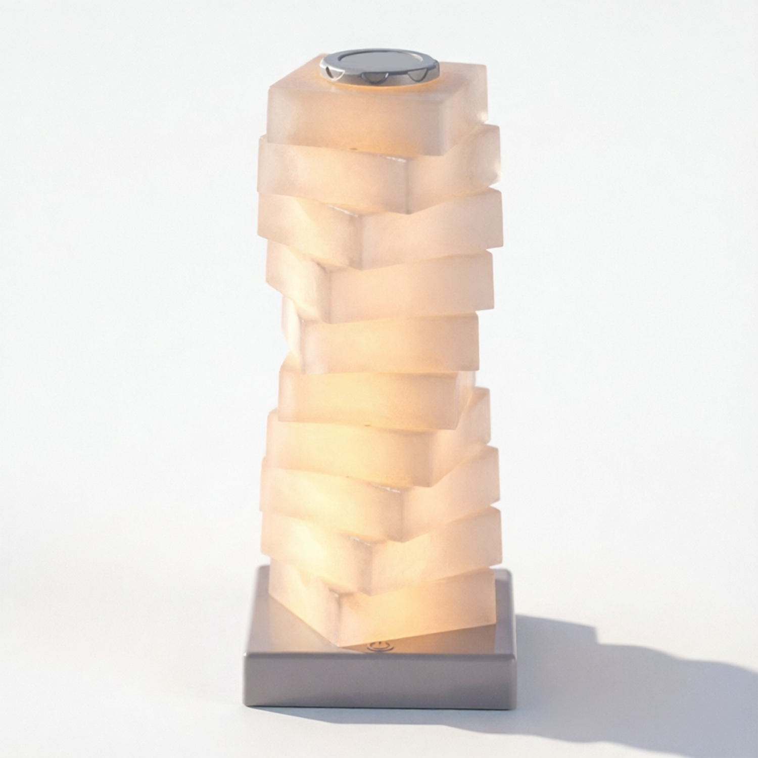 Round Stone Color Changing Ambient Table Lamp