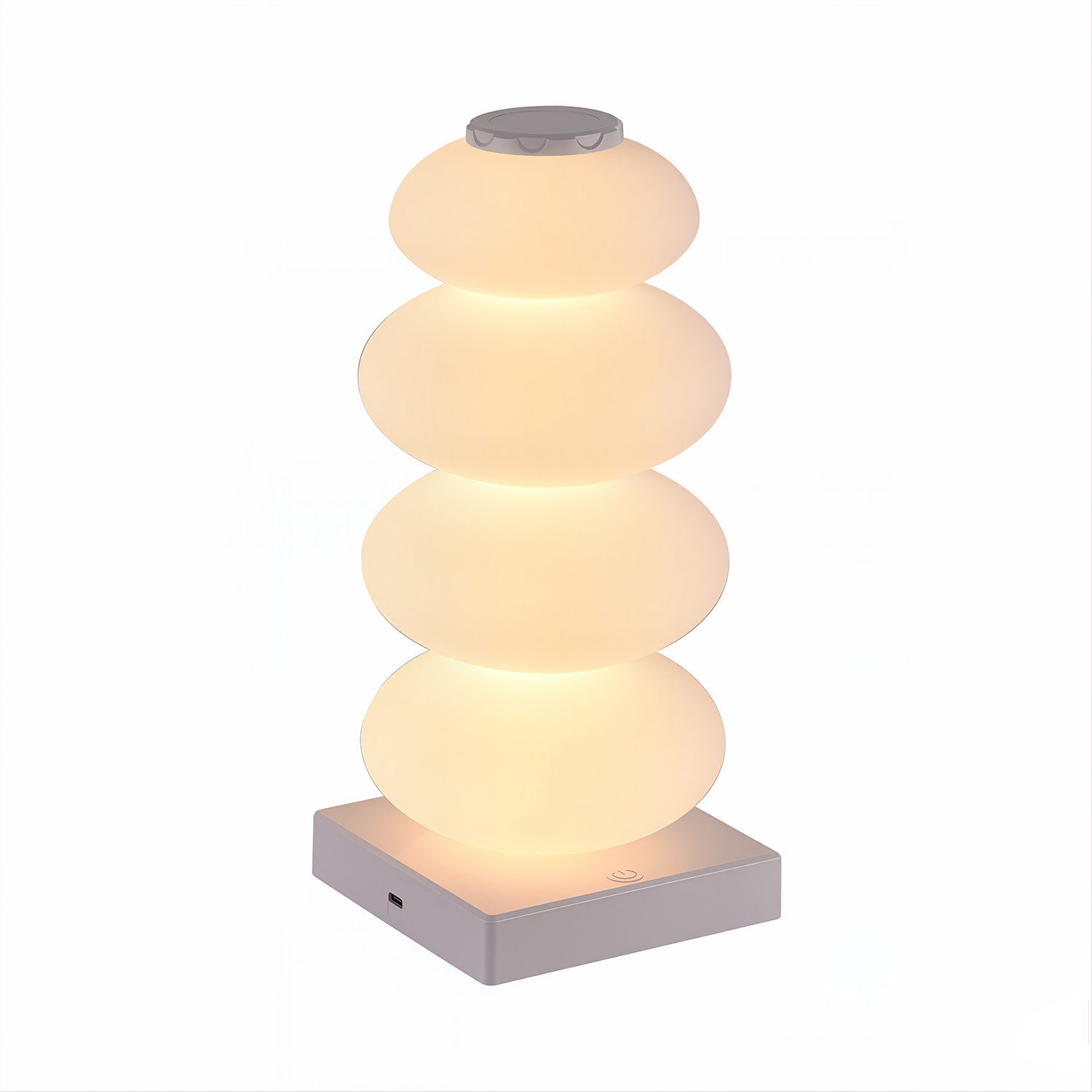 Round Stone Color Changing Ambient Table Lamp