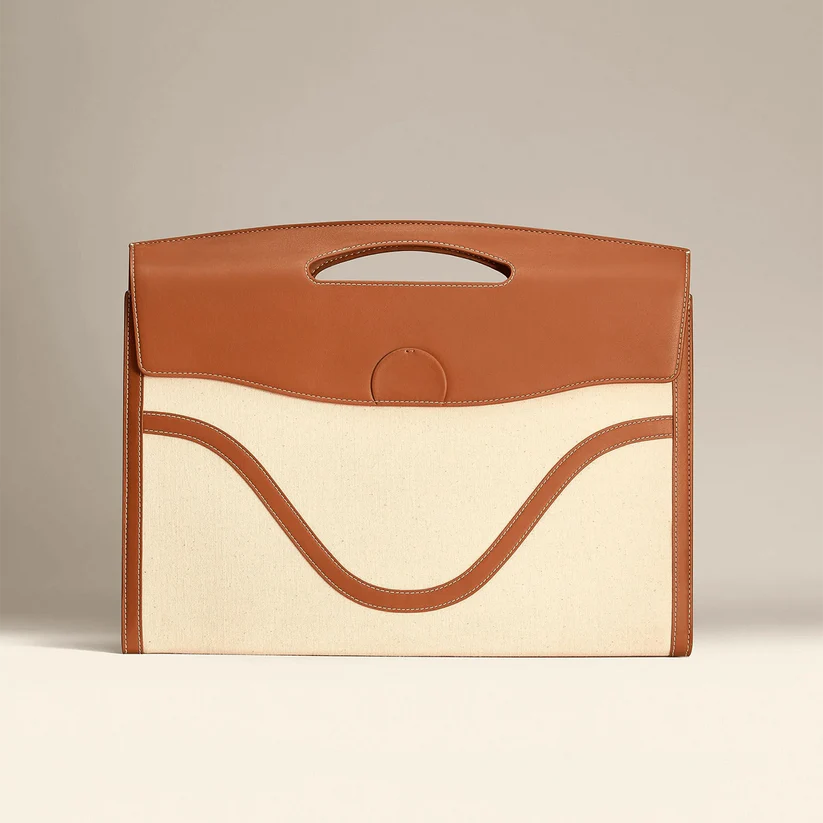 Coated jacquard canvas laptop protective case