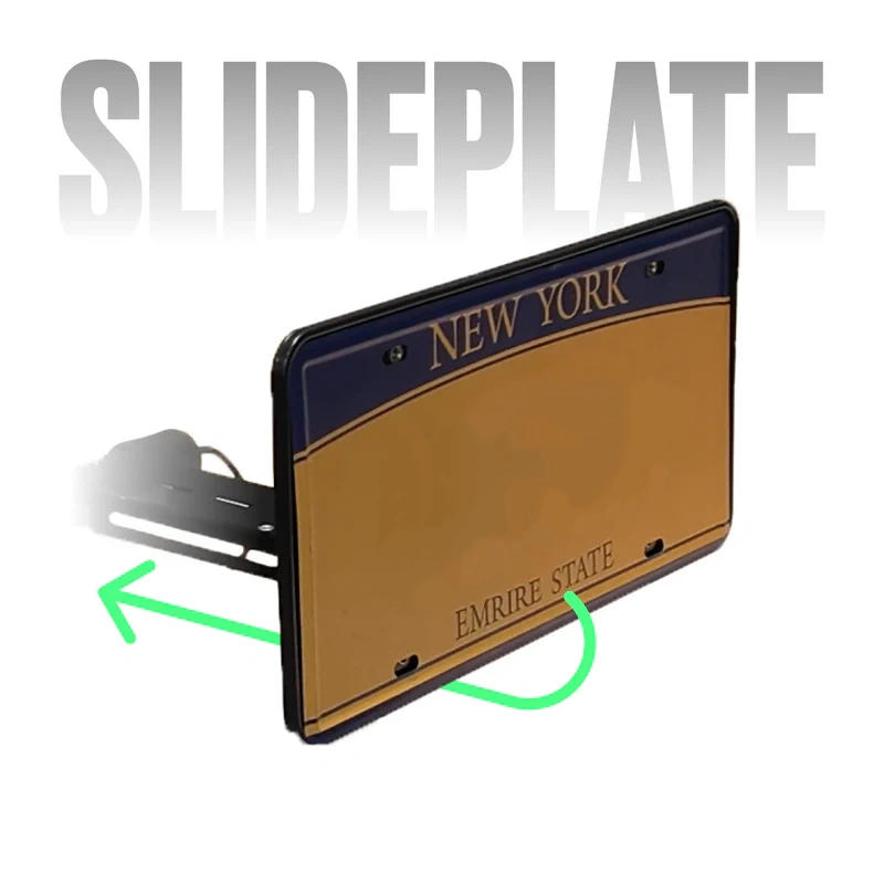 Motorized Sliding License Plate Frame - US Standard Single Kit