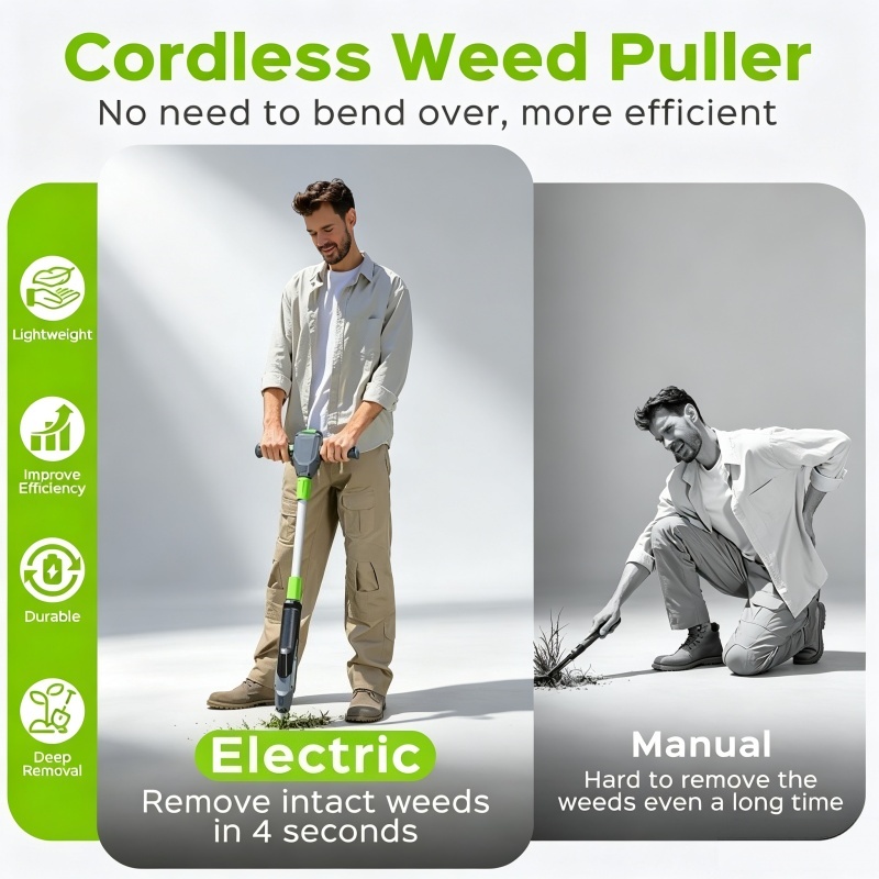 Cordless Electric Weed Puller Tool