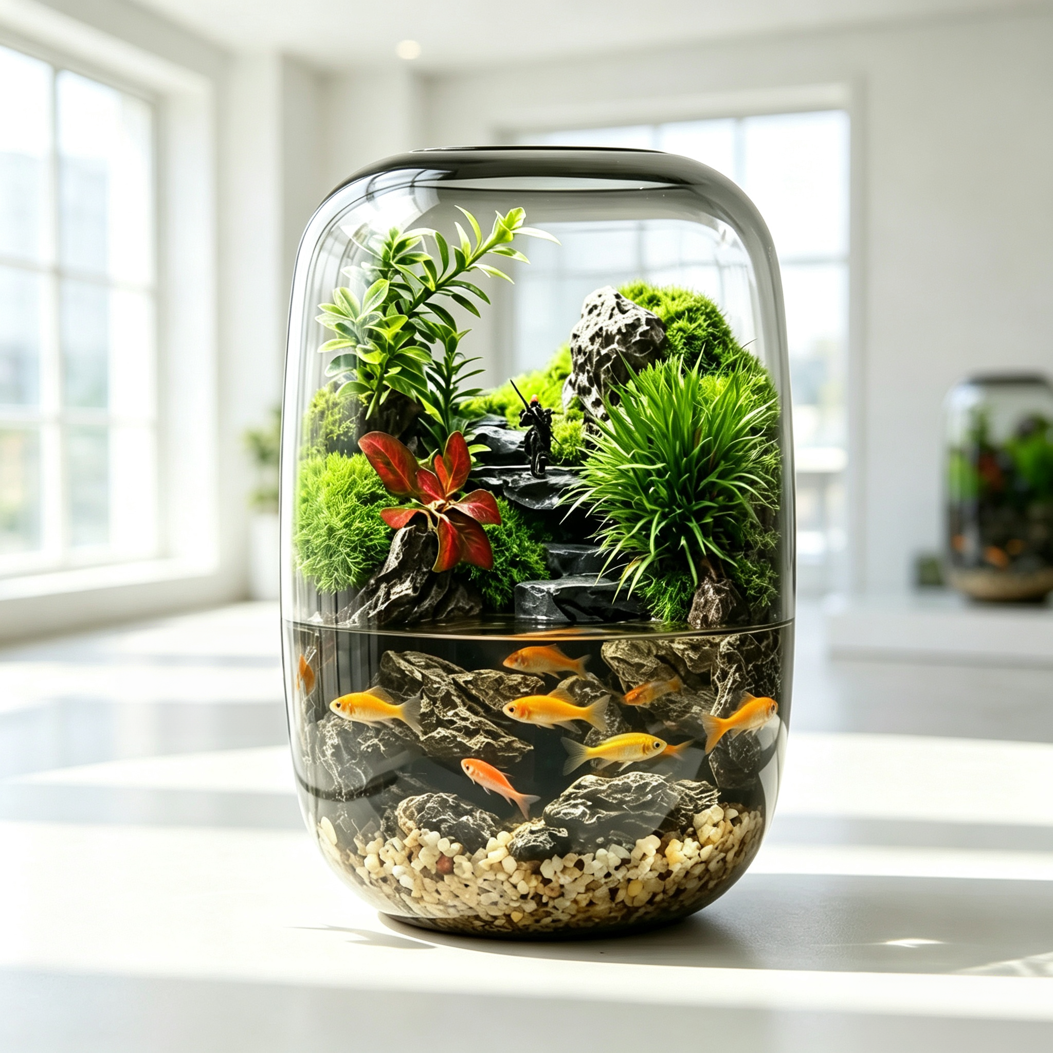 🌿 Moss Cloud Aquarium Decor