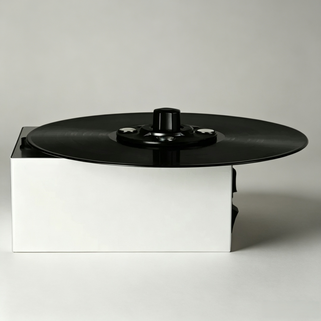 Compact Vinyl Record Cleaning Machine with Wet & Dry Vacuum System