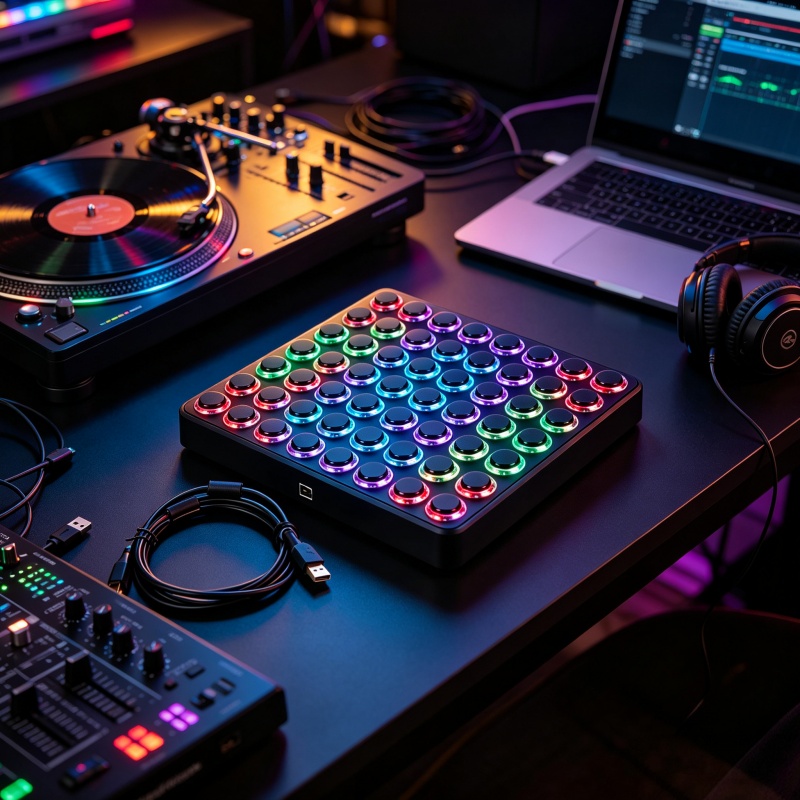 64-Button USB MIDI Performance Controller 🎛️🎵