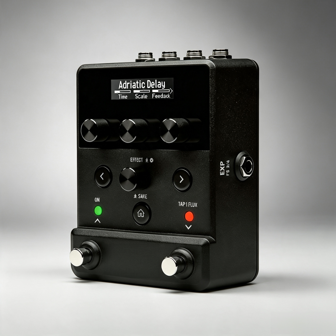 Compact Guitar Multi Effects Pedal with Presets & MIDI Control
