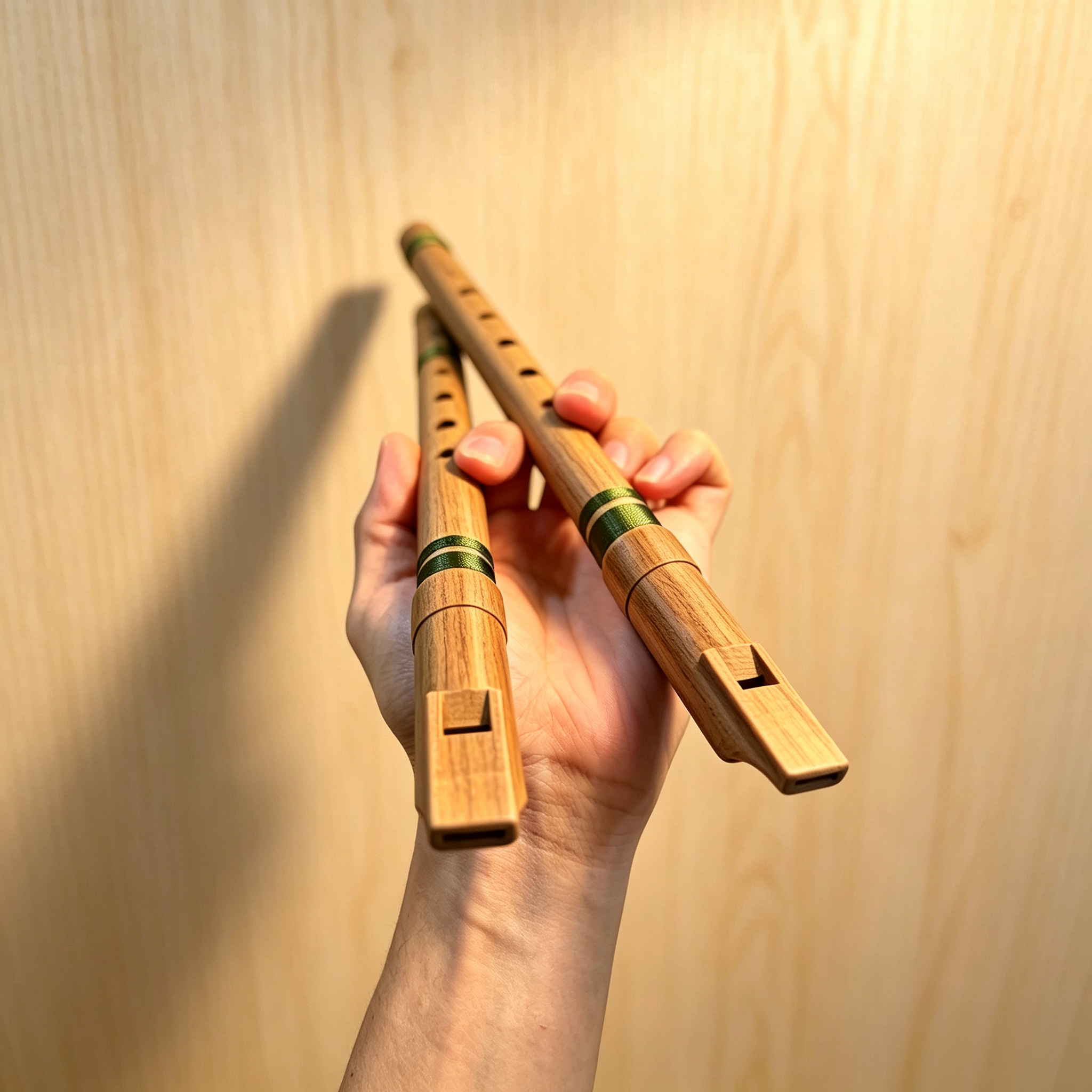 Handcrafted Hybrid Material Penny Whistle