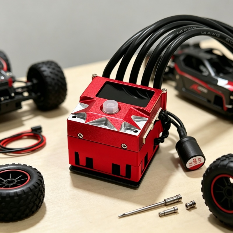 Sensored Brushless ESC with OLED Display & Cooling Fan