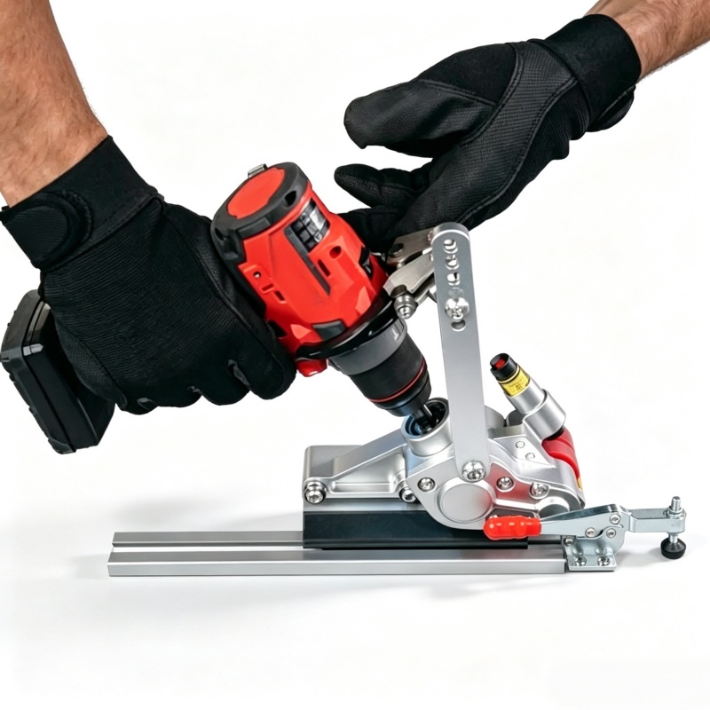 Laser Guided Sheet Metal Cutting Attachment