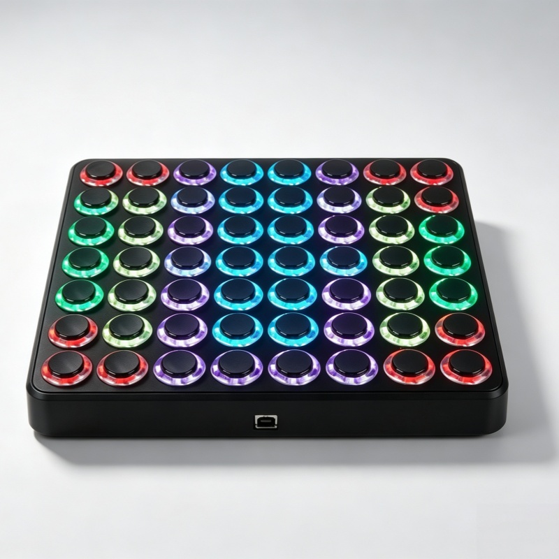 64-Button USB MIDI Performance Controller 🎛️🎵