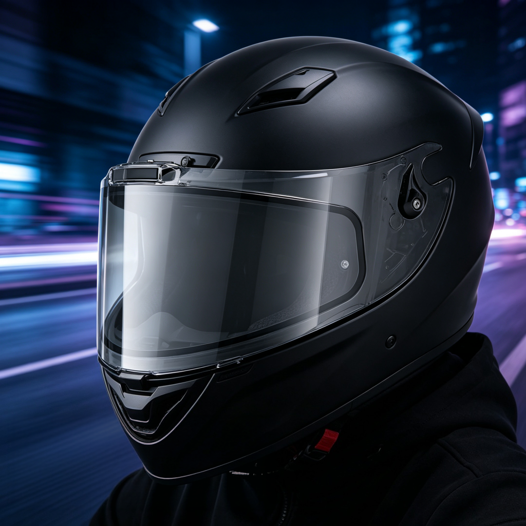 Smart Photochromic Helmet Visor – Instant Light Adaptation