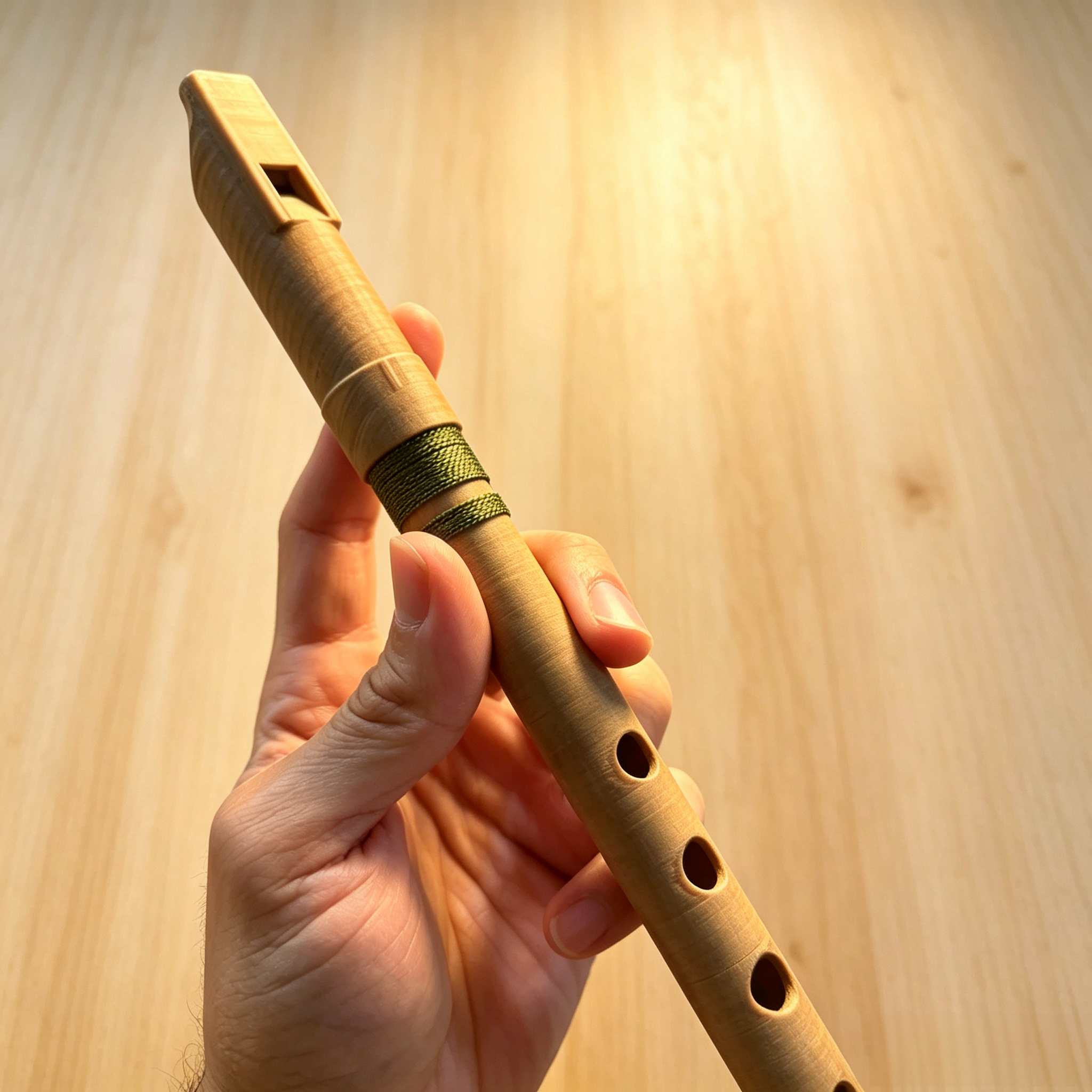 Handcrafted Hybrid Material Penny Whistle