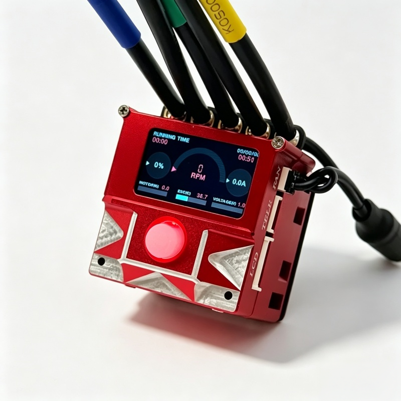 Sensored Brushless ESC with OLED Display & Cooling Fan