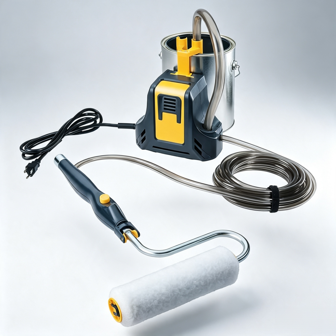 Electric Paint Roller System with Continuous Paint Feed
