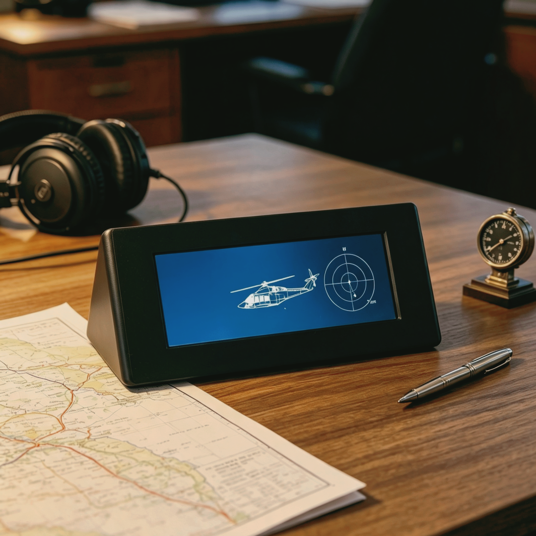 Desktop Flight Tracker Display with Live Aircraft Data