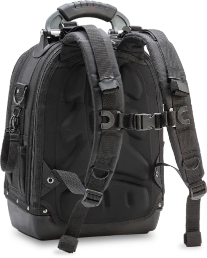 Adjustable Deep Capacity Zippered Tool Backpack Case
