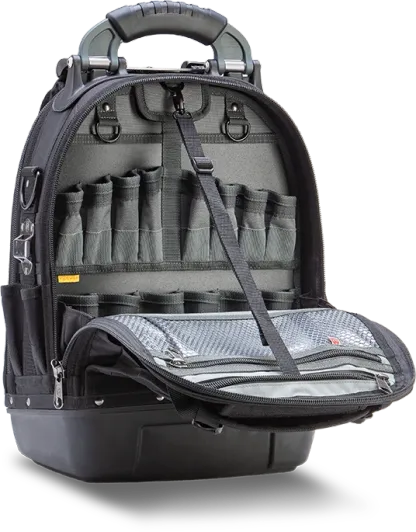 Adjustable Deep Capacity Zippered Tool Backpack Case