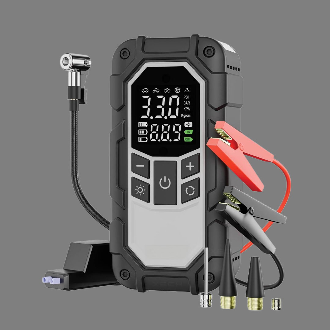 4-in-1 Car Jump Starter with Portable Tire Inflator