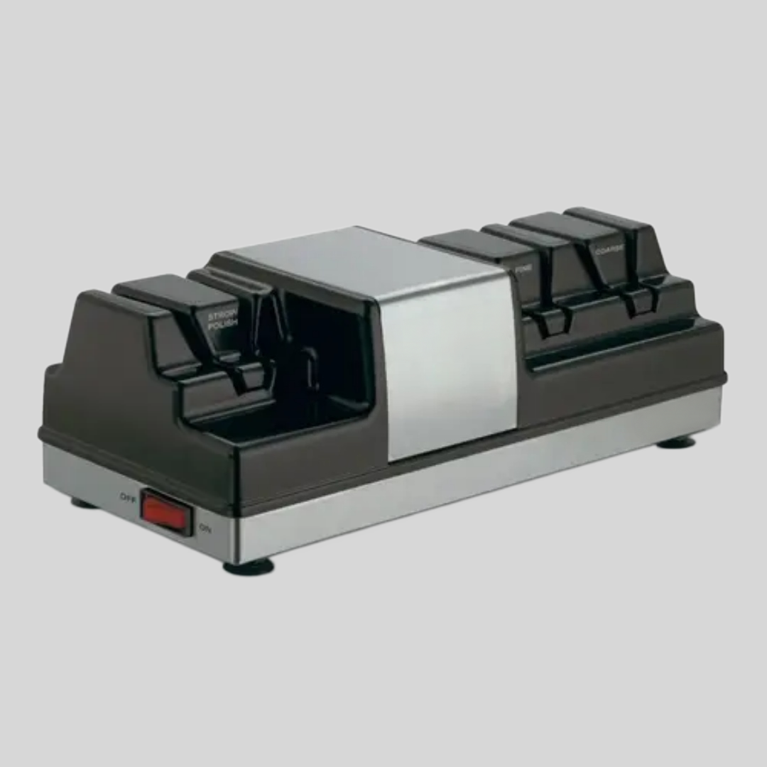 3-Stage Electric Knife Sharpener with Grinding & Polishing Wheels
