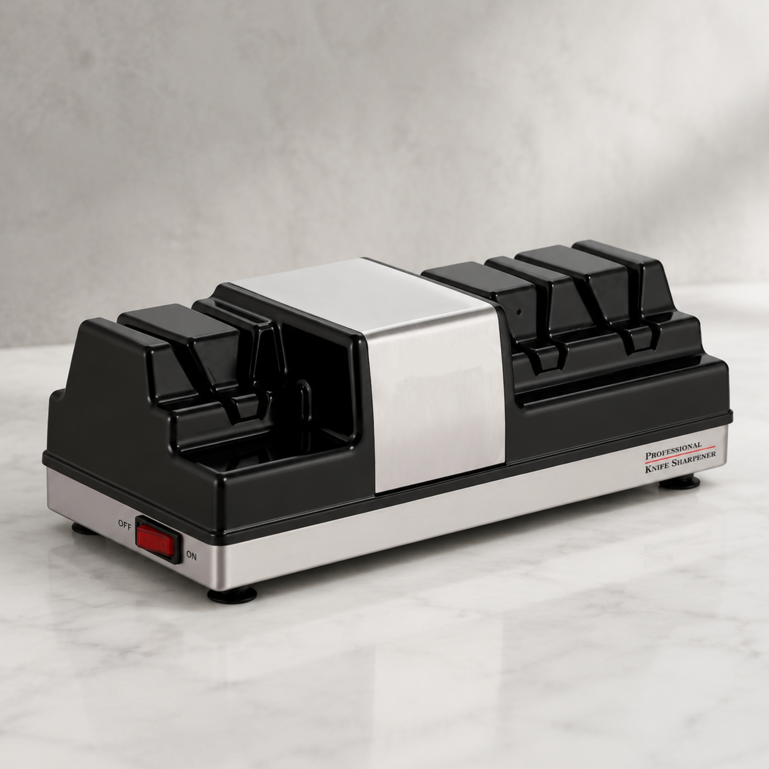 Commercial Professional Edge Sharpening System – 3-Station with Dual Grinding Wheels & Polishing Wheel