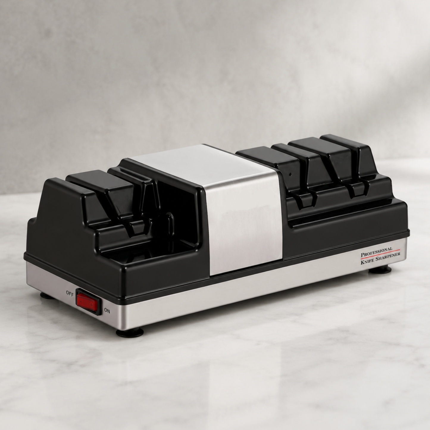 Commercial Professional Edge Sharpening System – 3-Station with Dual Grinding Wheels & Polishing Wheel