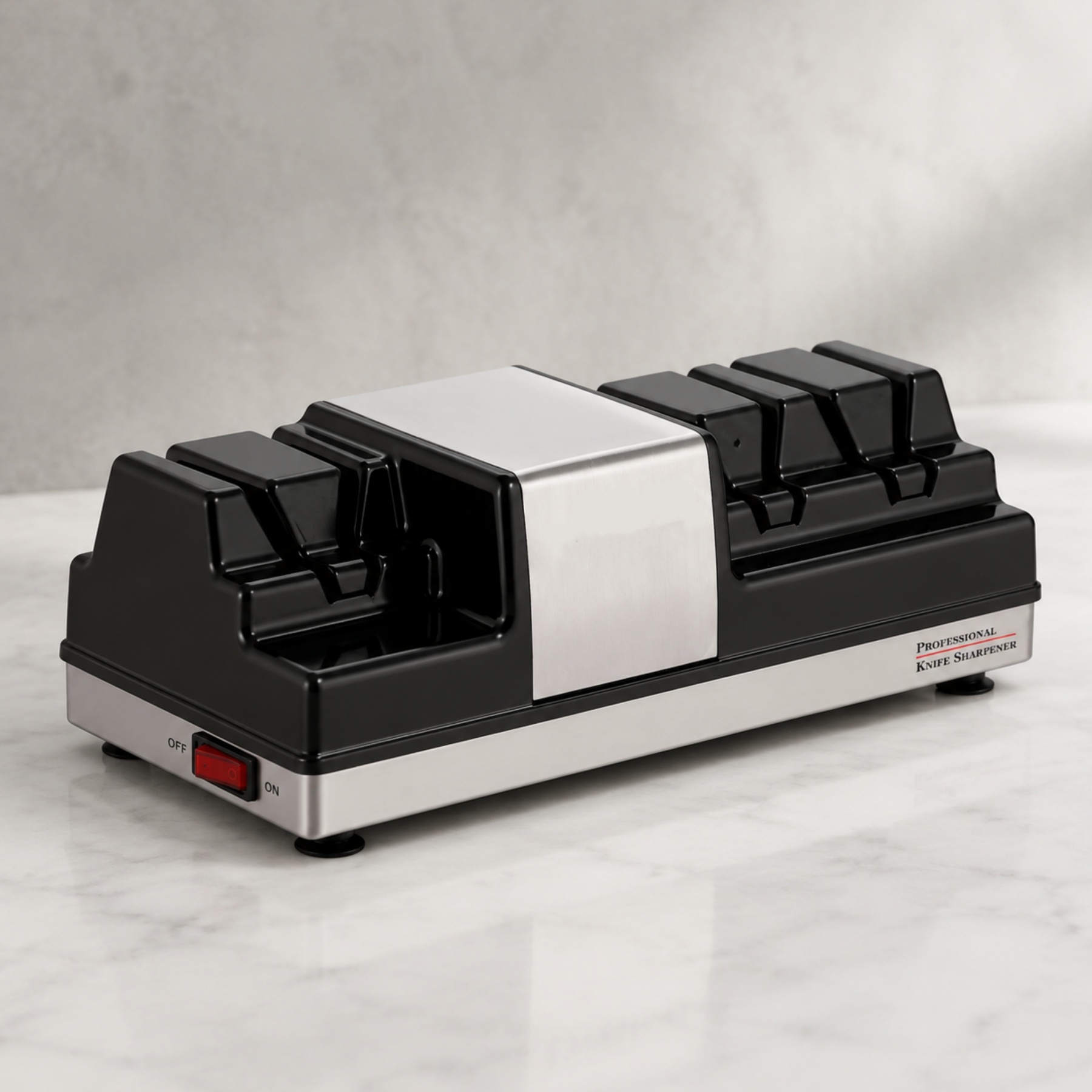 Commercial Professional Edge Sharpening System – 3-Station with Dual Grinding Wheels & Polishing Wheel