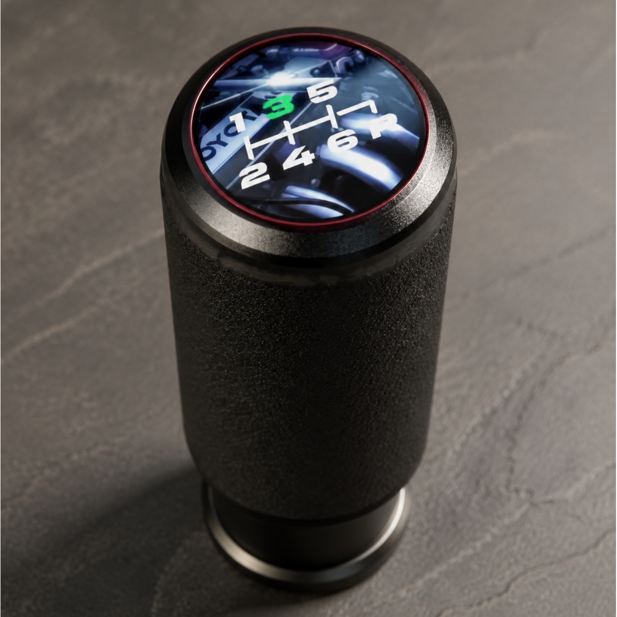OLED Digital Shift Knob with Virtual Tachometer – High‑Tech Manual Gear Knob