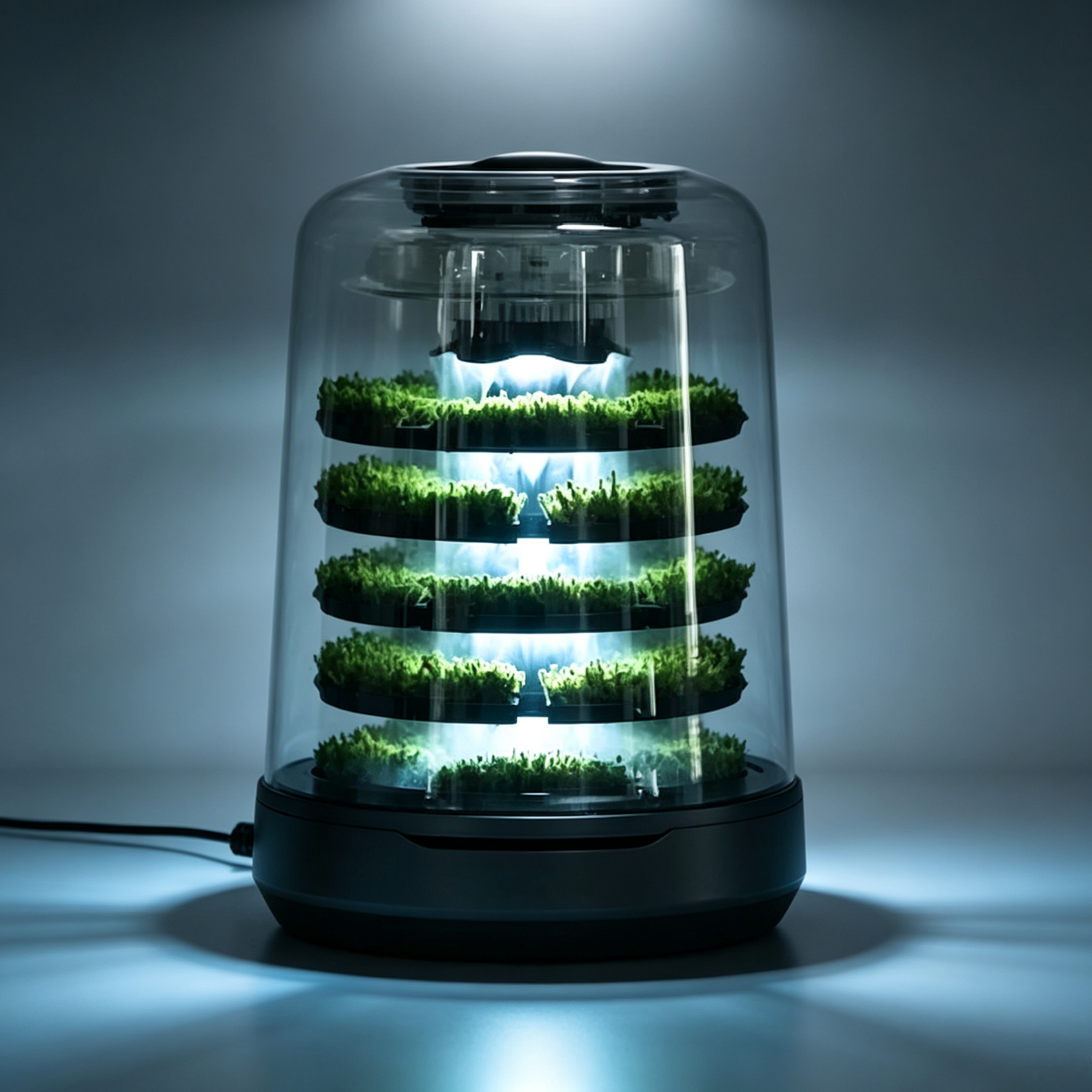 Indoor Moss Terrarium – Multilayer Smart Moss Ecosystem with App Control