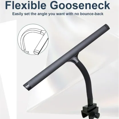 5-Level LED Piano Light with Memory & Gooseneck