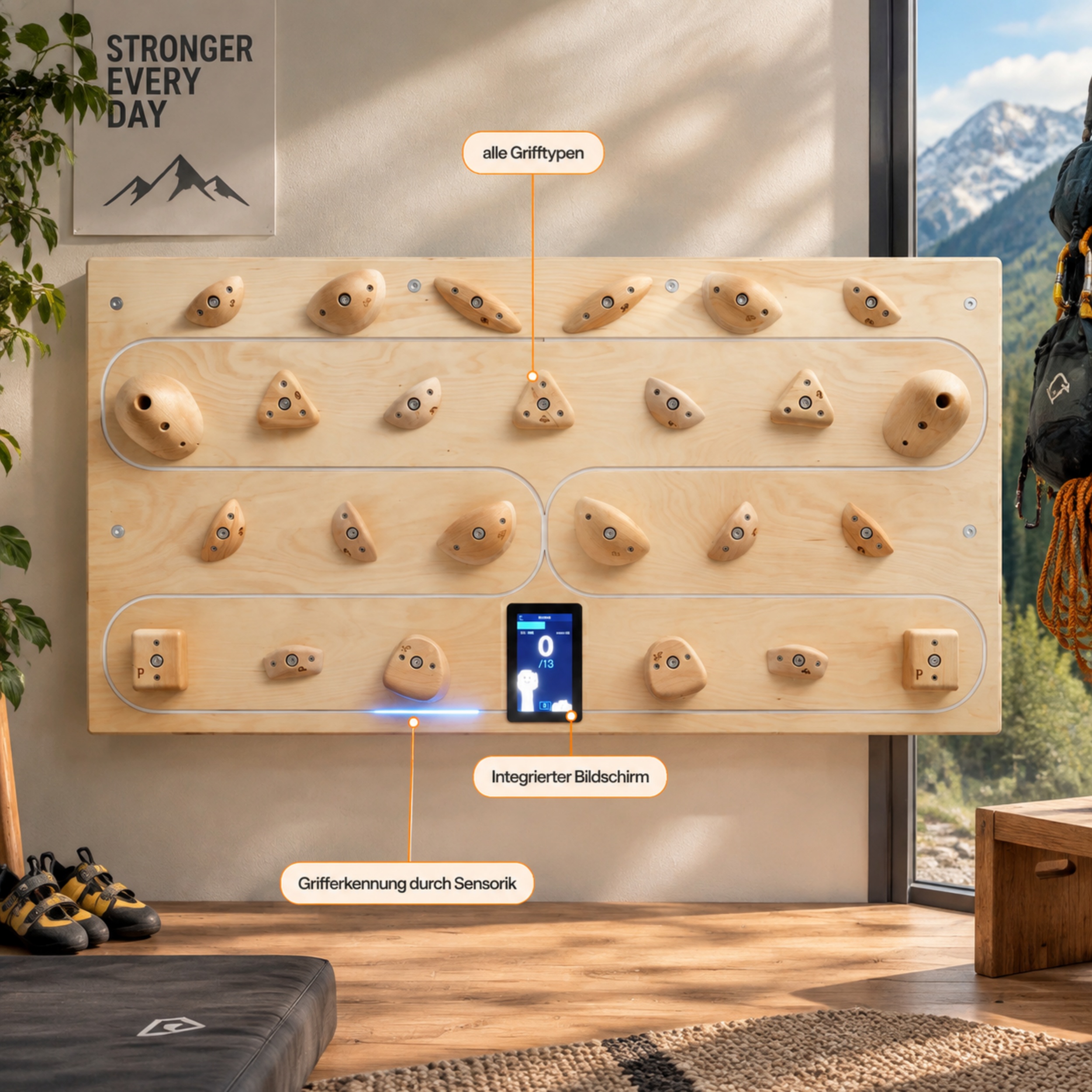 Climbing Wall – Action Sequence Training Board for Technique & Movement