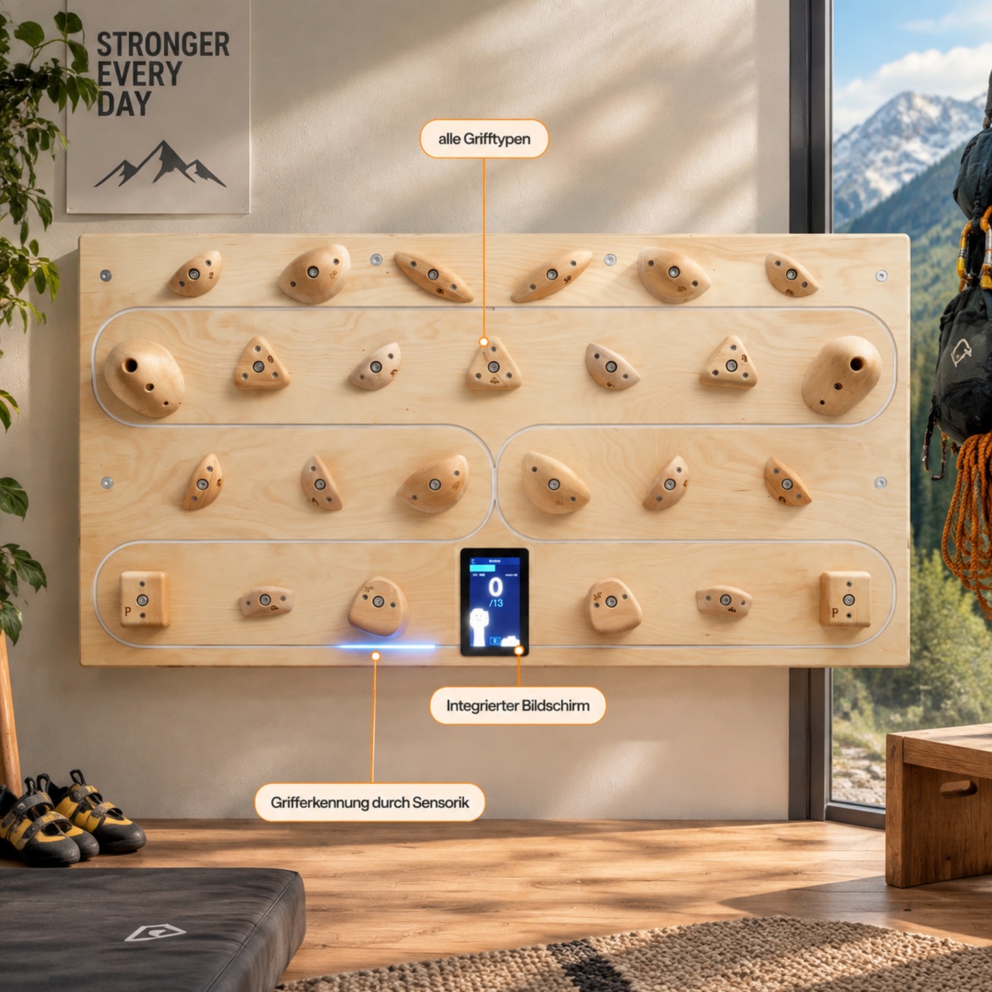 Climbing Wall – Action Sequence Training Board for Technique & Movement