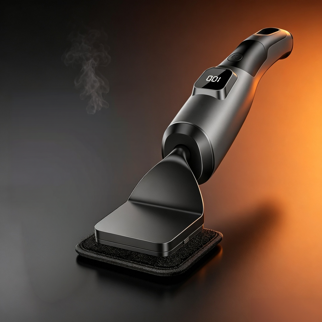 Cordless Electric Grill Cleaning Brush with Replaceable Heads