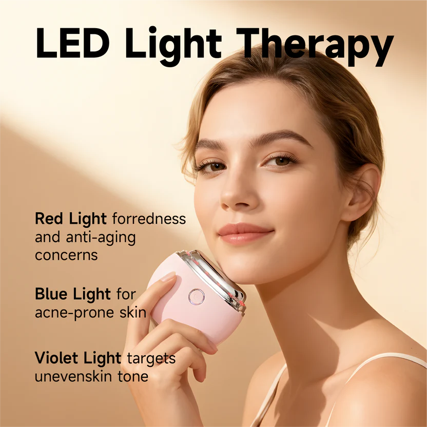 LED Gua Sha Skincare Tool – Heated Facial Massage