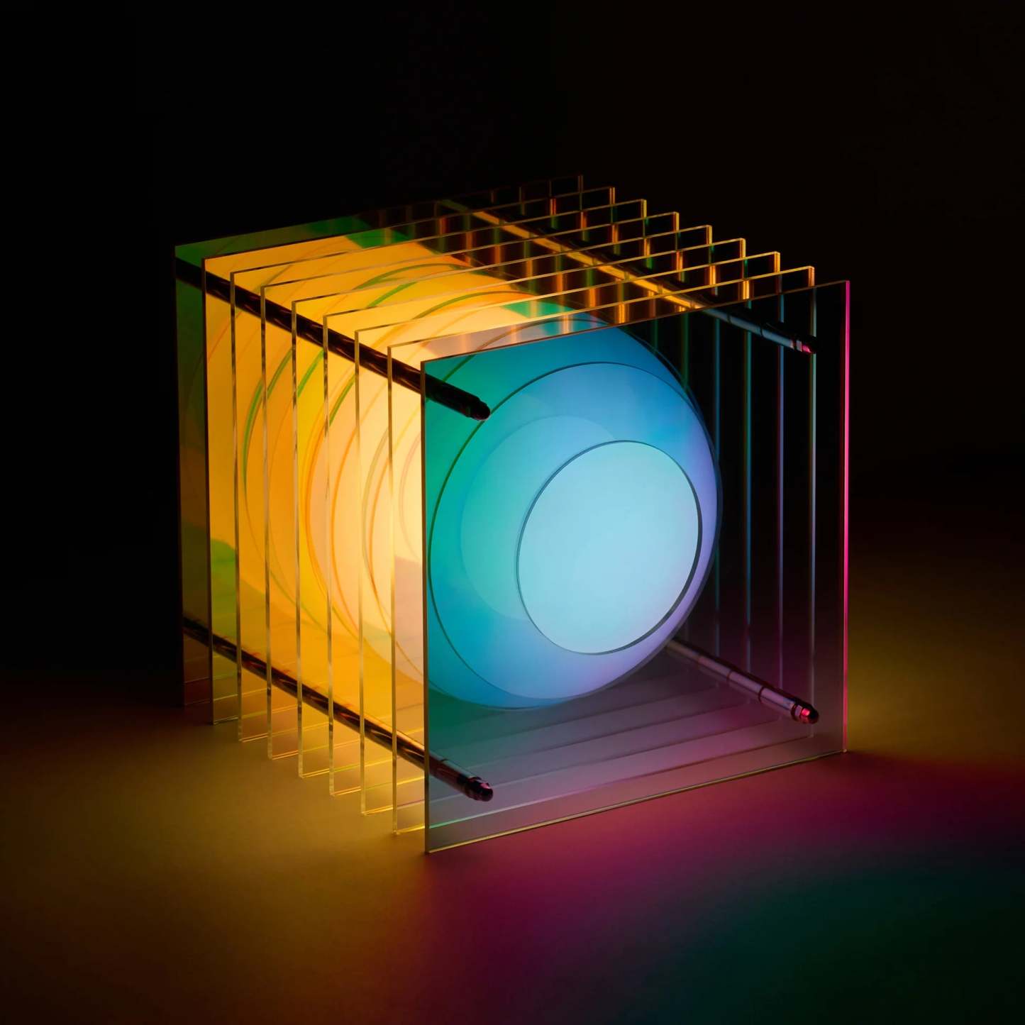 Futuristic Layered Table Lamp