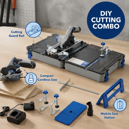 Portable Cutting Workstation – 4-in-1 Saw Station with 12V Brushless Circular Saw