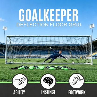 Goalkeeper Reaction Training Grid – Elite Ground Deflection Trainer