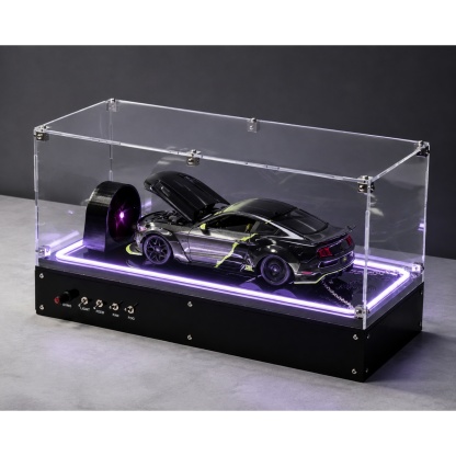 1:18 Scale Car Dynamometer – Interactive Display with Smoke Effect & RGB Control