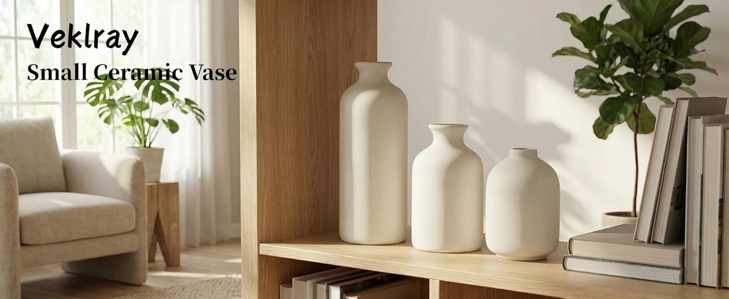 Veklray Small Ceramic Vase