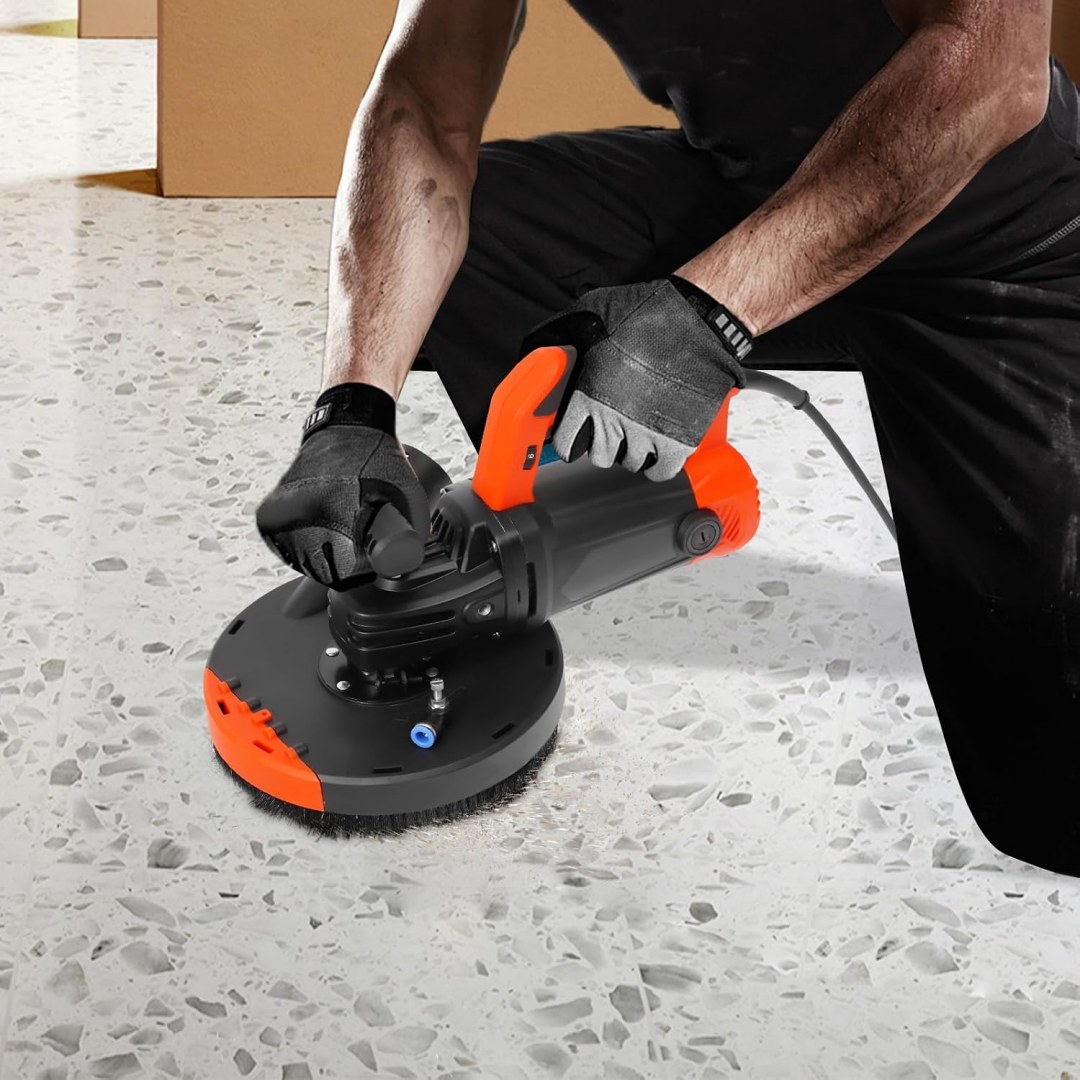 Heavy Duty 7 Inch Concrete Grinder with Dust Collection