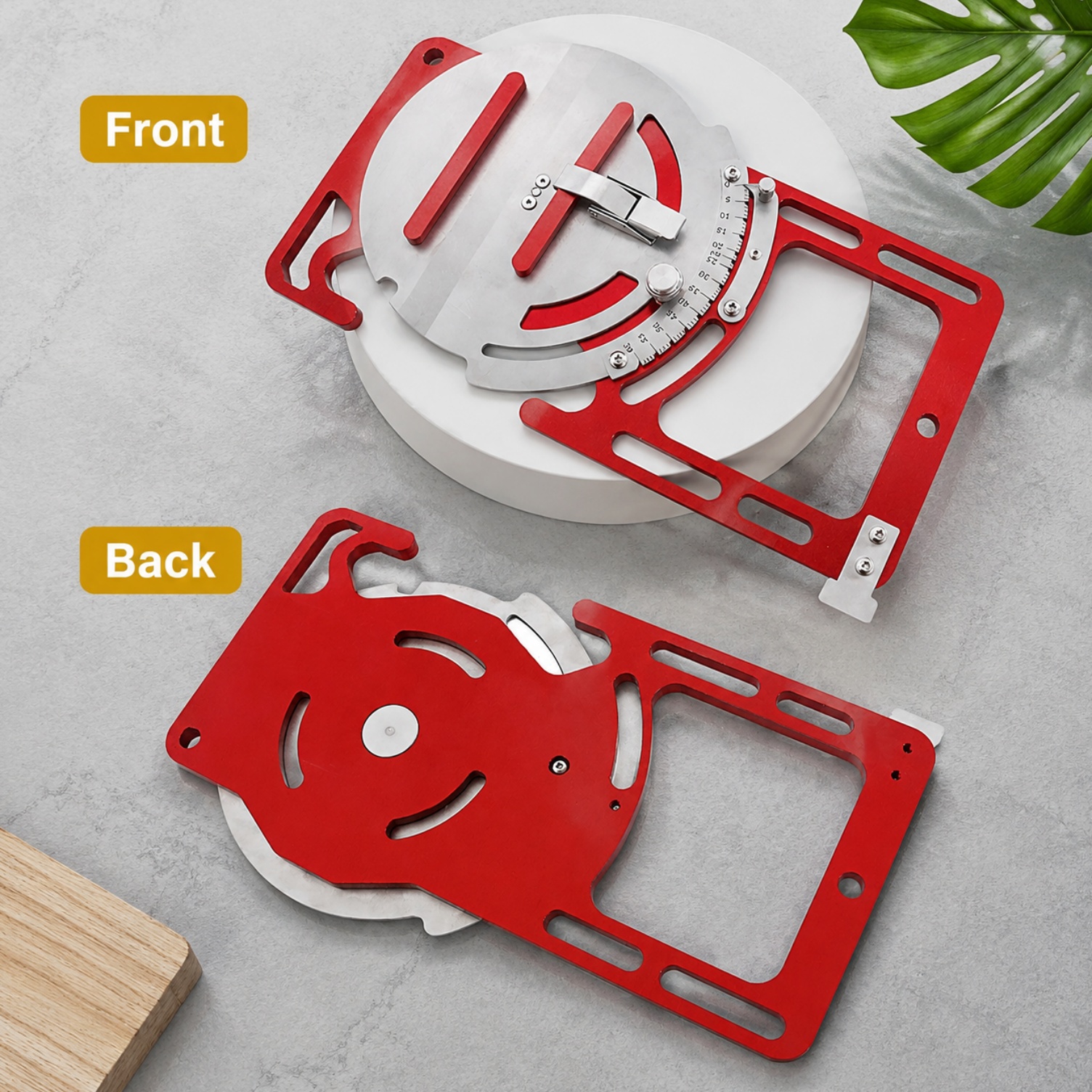 0‑60° Adjustable Guide Rail Clamps – Aluminum Alloy Track Square Edge Guide for Circular Saws